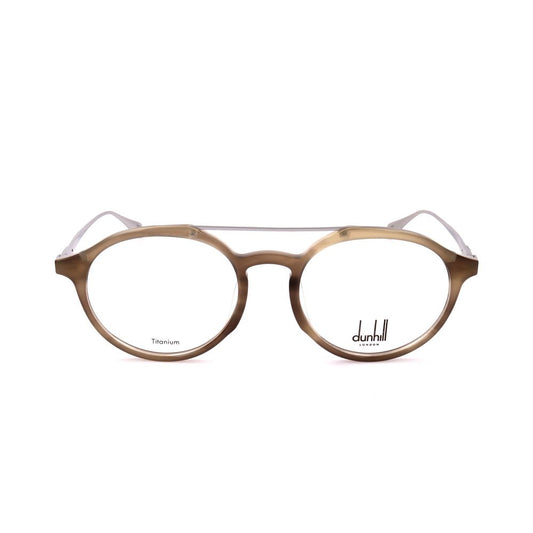 Dunhill Men's Optical Glasses – Beige Square Frame, 50mm
