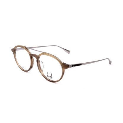 Dunhill Men's Optical Glasses – Beige Square Frame, 50mm