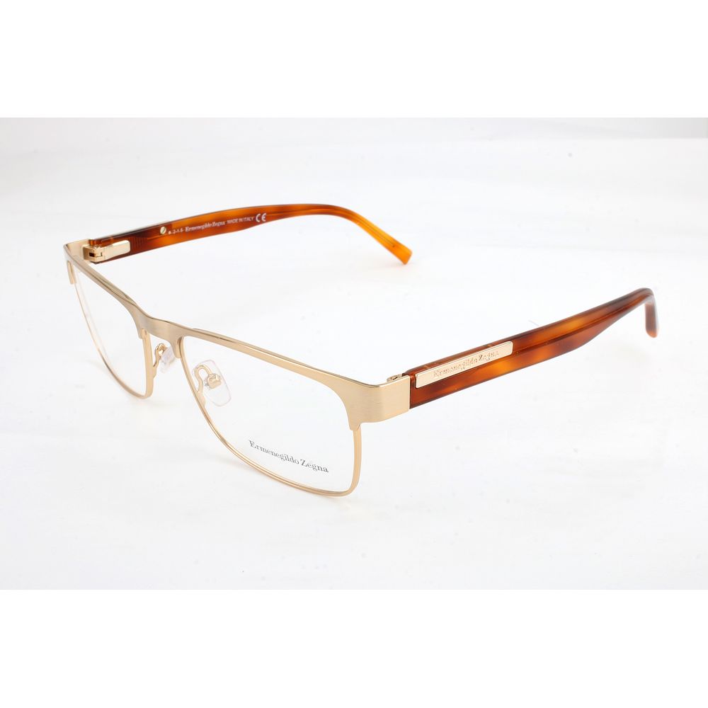Ermenegildo Zegna Men’s Optical Glasses – Pink Metal Frame, 54mm