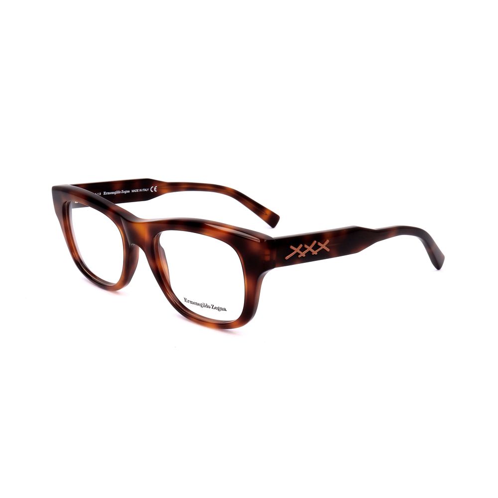 Ermenegildo Zegna Men's Optical Glasses – Brown Resin Frame, 53mm