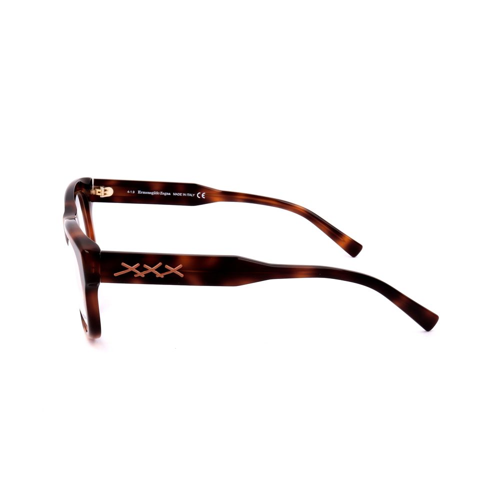 Ermenegildo Zegna Men's Optical Glasses – Brown Resin Frame, 53mm