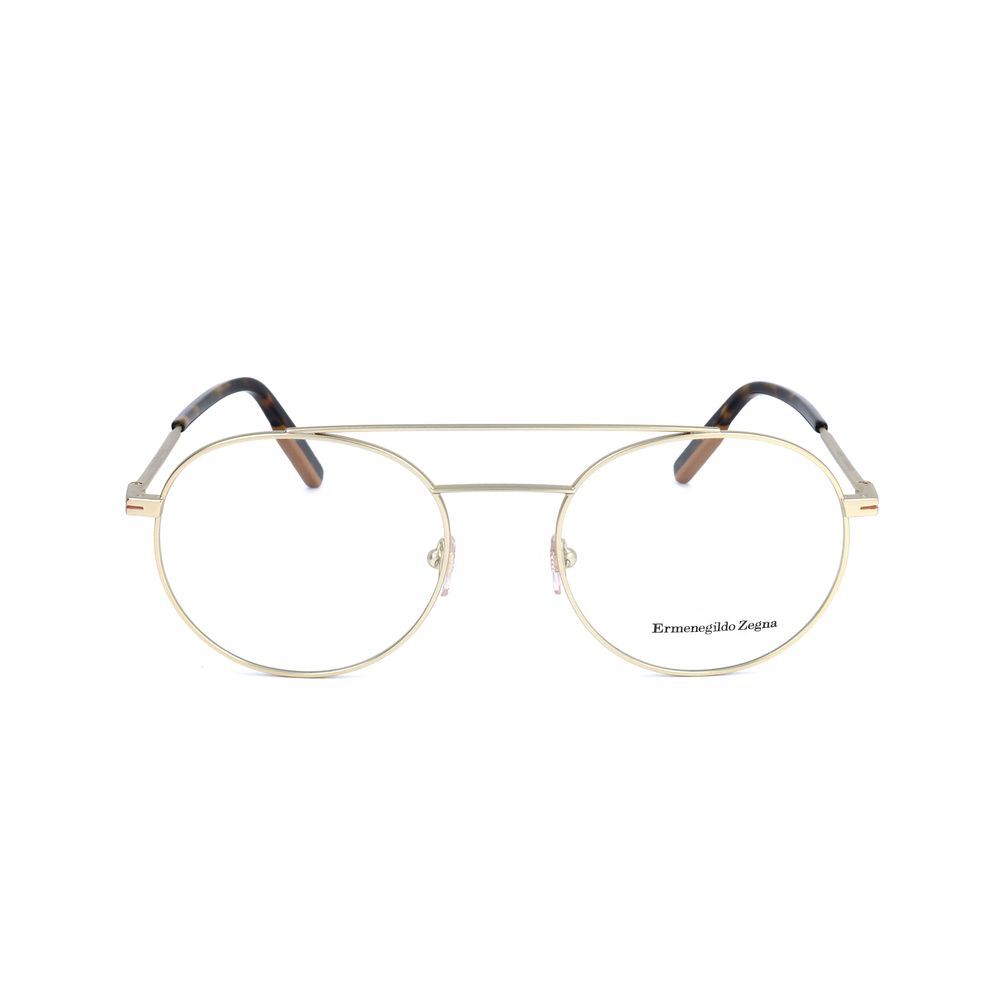 Ermenegildo Zegna Gold Metal Glasses – Stylish Optical Frames