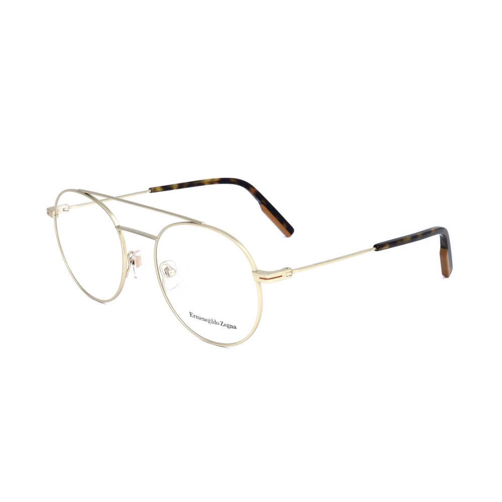 Ermenegildo Zegna Gold Metal Glasses – Stylish Optical Frames