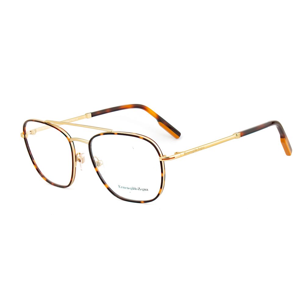 Ermenegildo Zegna Men's Optical Glasses – Golden Metal Frame, 50mm
