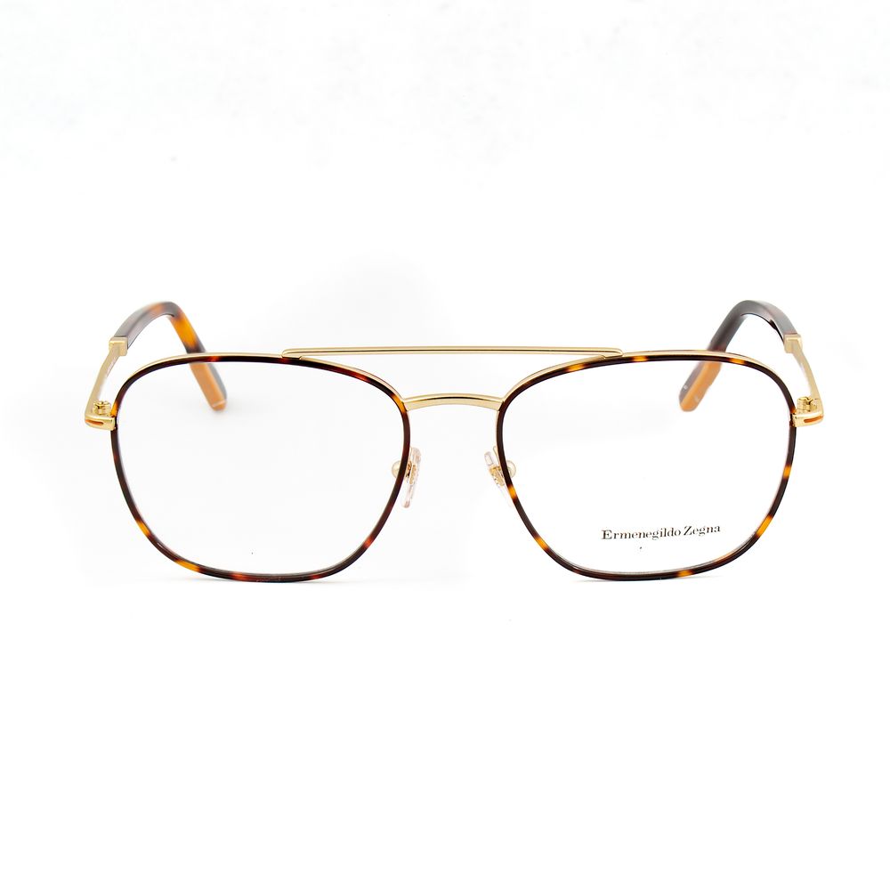 Ermenegildo Zegna Men's Optical Glasses – Golden Metal Frame, 50mm