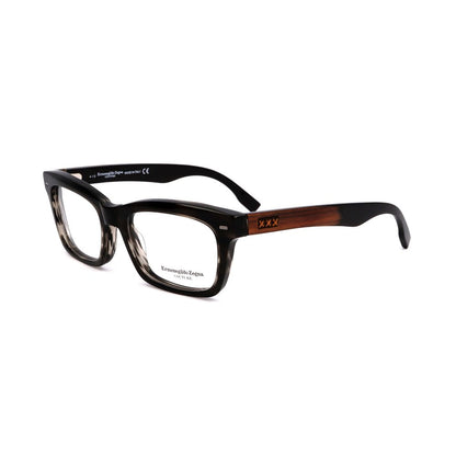 Ermenegildo Zegna Gray Acetate Glasses – Stylish Square Frames
