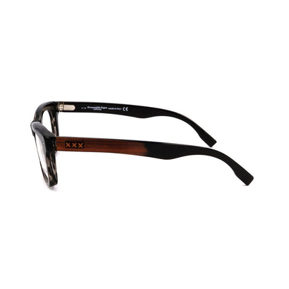 Ermenegildo Zegna Gray Acetate Glasses – Stylish Square Frames
