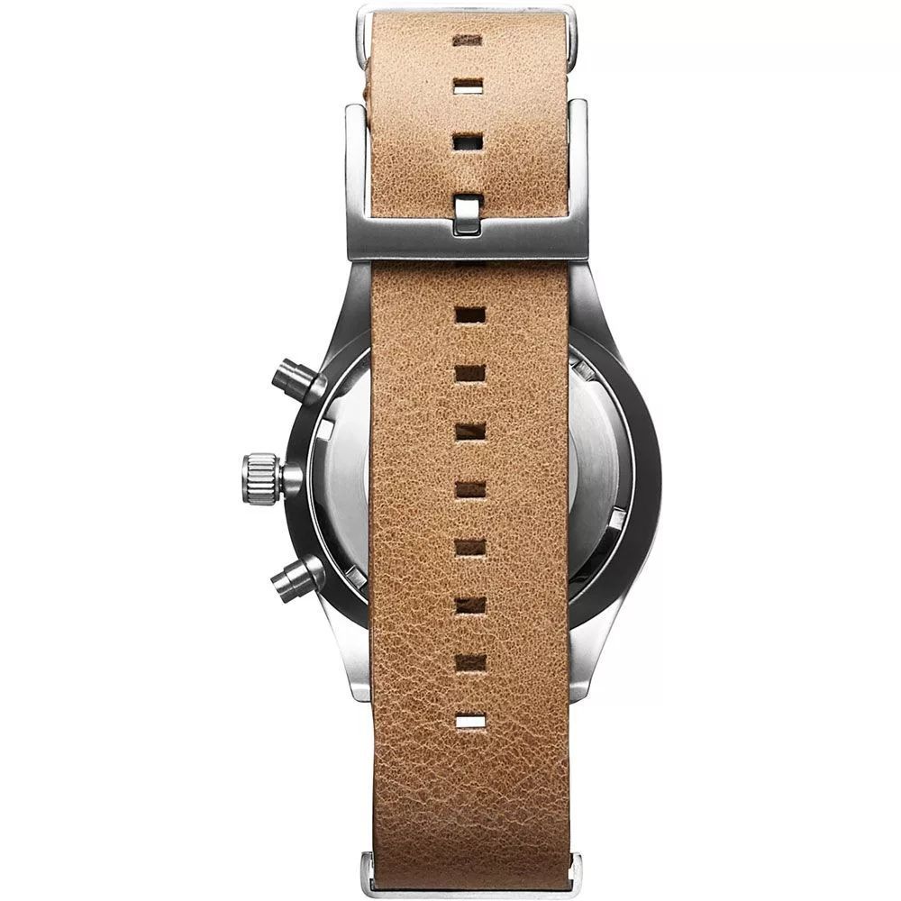 MVMT Men’s Brown Leather Dress Watch with Minimalist Style