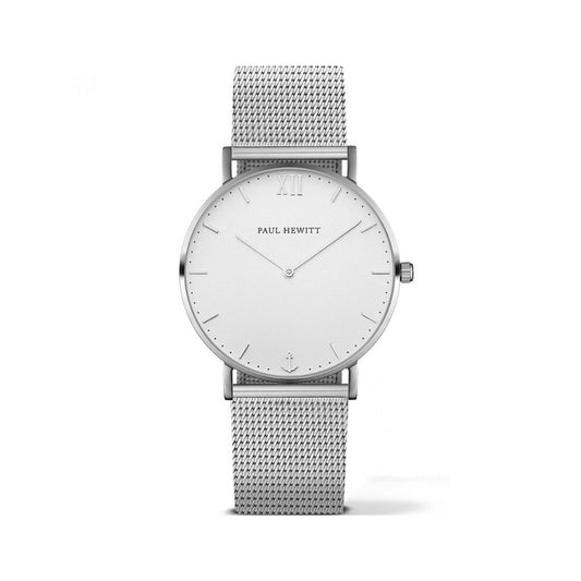PAUL HEWITT Men’s Quartz Dress Watch, Stainless Steel, Grey