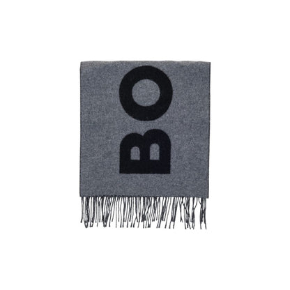 Hugo Boss Gray Wool Scarf - Boss Rikard