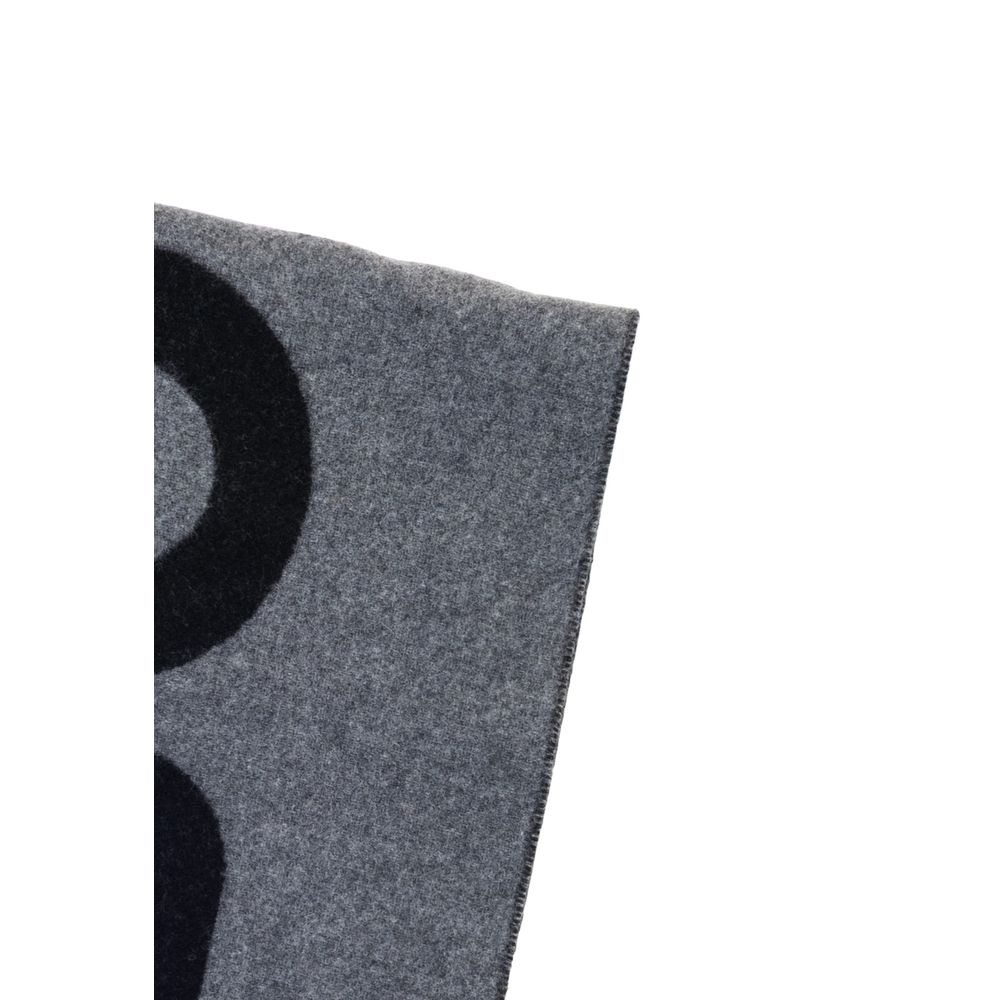 Hugo Boss Gray Wool Scarf - Boss Rikard