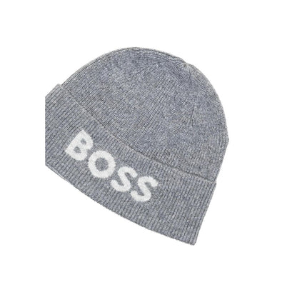 Hugo Boss Gray Recycled Polyamide Cap