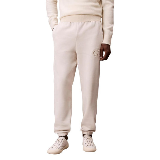 Calvin Klein Jeans Beige Cotton Joggers