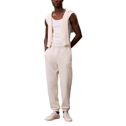 Calvin Klein Jeans Beige Cotton Joggers