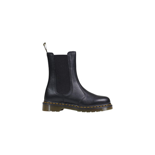 Dr. Martens 2976 Hi Milled Nappa Black Leather Ankle Boots