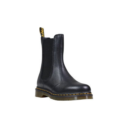 Dr. Martens 2976 Hi Milled Nappa Black Leather Ankle Boots