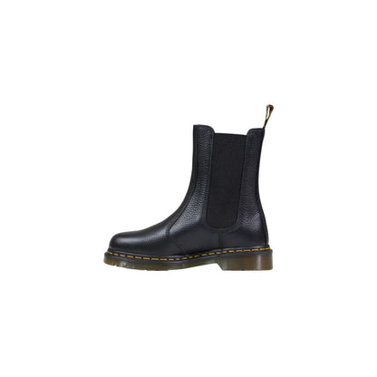 Dr. Martens 2976 Hi Milled Nappa Black Leather Ankle Boots