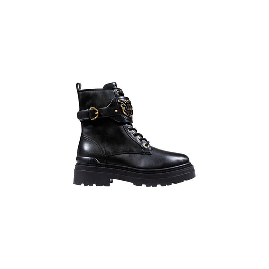 PINKO Black Leather Ankle Boots - MIA 07 SD0147P001