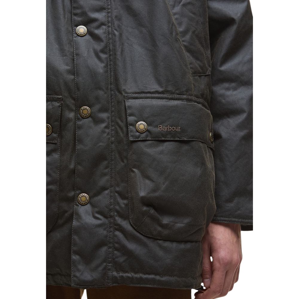 Barbour Green Cotton Parka - BEDALE WAX PARKA MWX2494