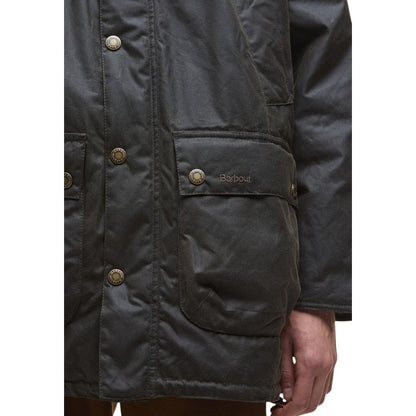 Barbour Green Cotton Parka - BEDALE WAX PARKA MWX2494
