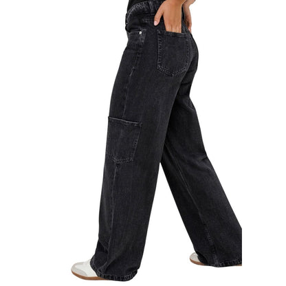 Only Onlkira Reg Wide Cargo Dnm Mae 15352422 Women’s Wide-Leg Jeans