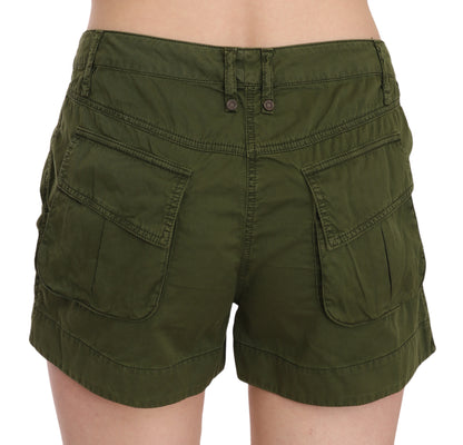  - Emerald Mid Waist Cotton Shorts