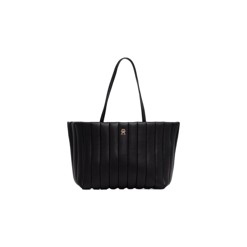 Tommy Hilfiger TH GRACE TOTE AW0AW17670 Black Polyethylene Handbag