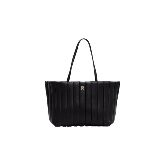 Tommy Hilfiger TH GRACE TOTE AW0AW17670 Black Polyethylene Handbag