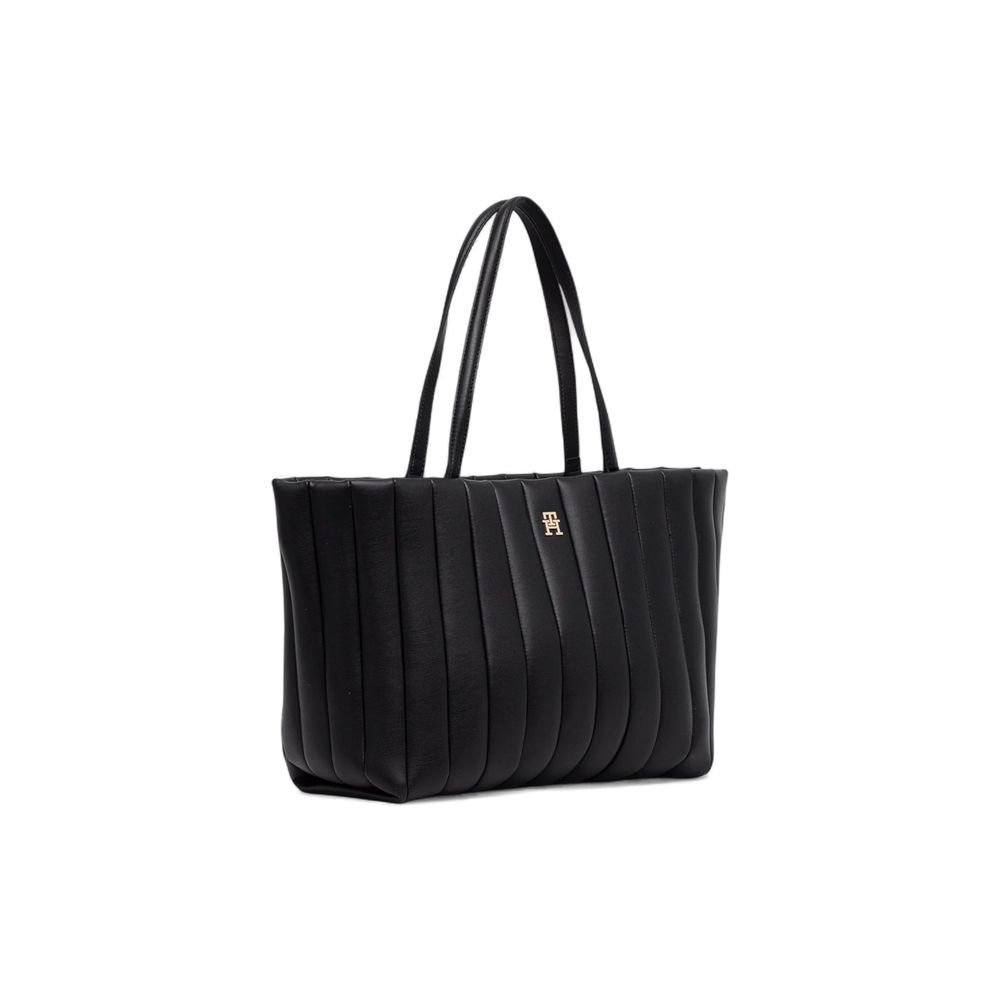 Tommy Hilfiger TH GRACE TOTE AW0AW17670 Black Polyethylene Handbag