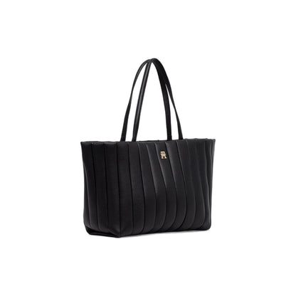 Tommy Hilfiger TH GRACE TOTE AW0AW17670 Black Polyethylene Handbag