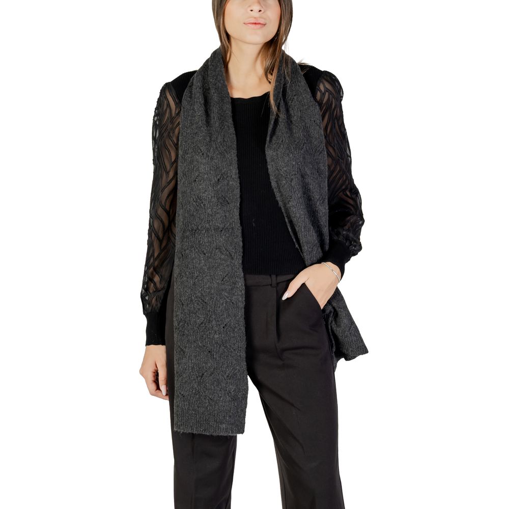 Only ONLAURORA STRUCTURED KNIT SCARF CC 15349820 - Gray Recycled Polyester Scarf