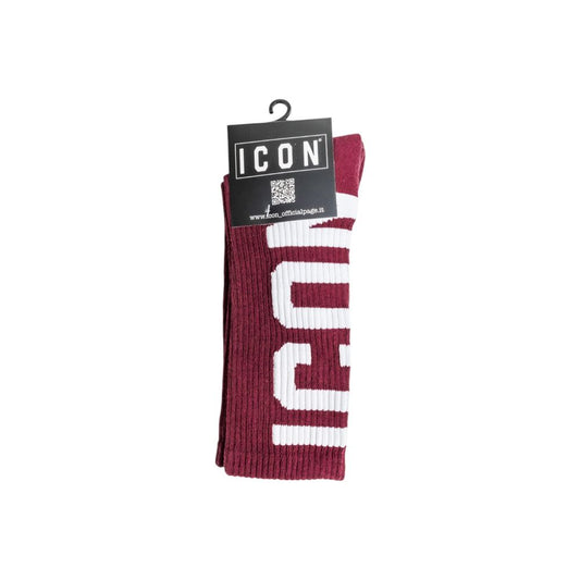 Icon Bordeaux Cotton Socks - Stylish Comfort for Everyday Wear