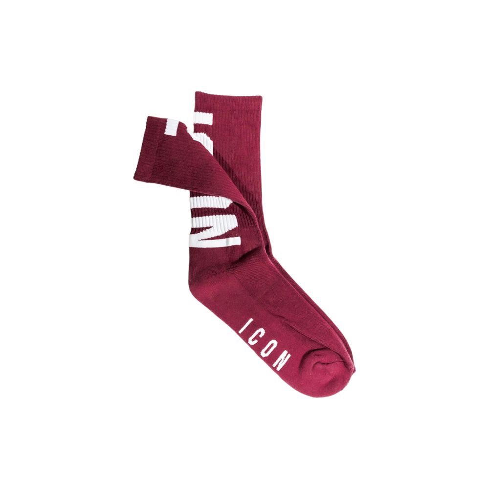 Icon Bordeaux Cotton Socks - Stylish Comfort for Everyday Wear