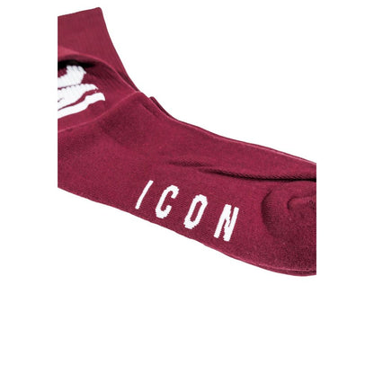 Icon Bordeaux Cotton Socks - Stylish Comfort for Everyday Wear