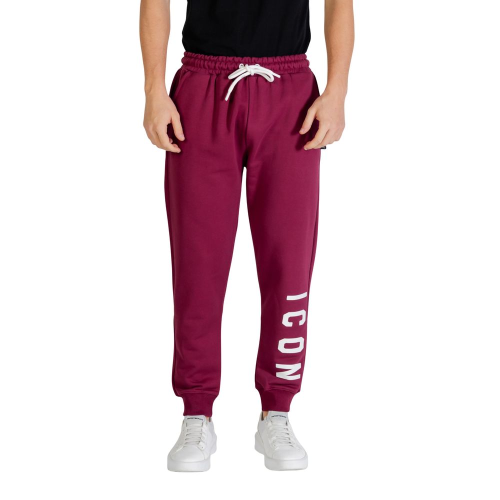 Icon Bordeaux Cotton Joggers