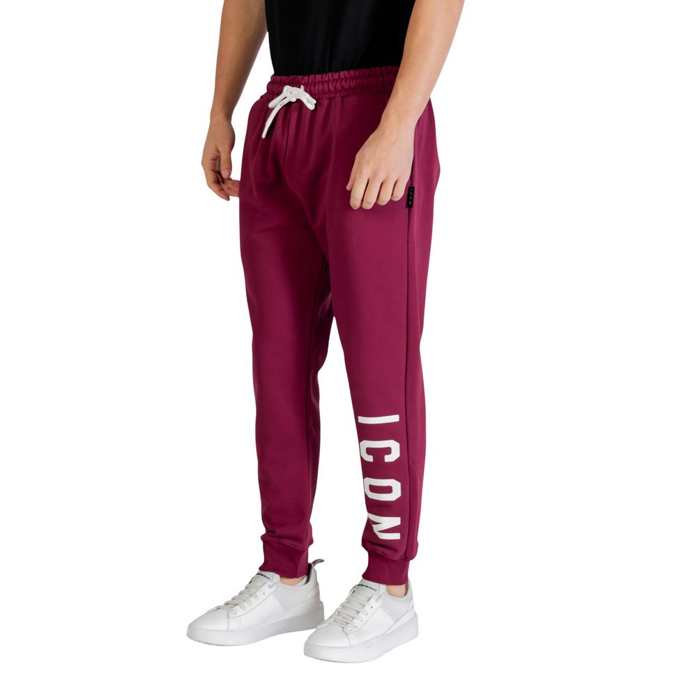 Icon Bordeaux Cotton Joggers