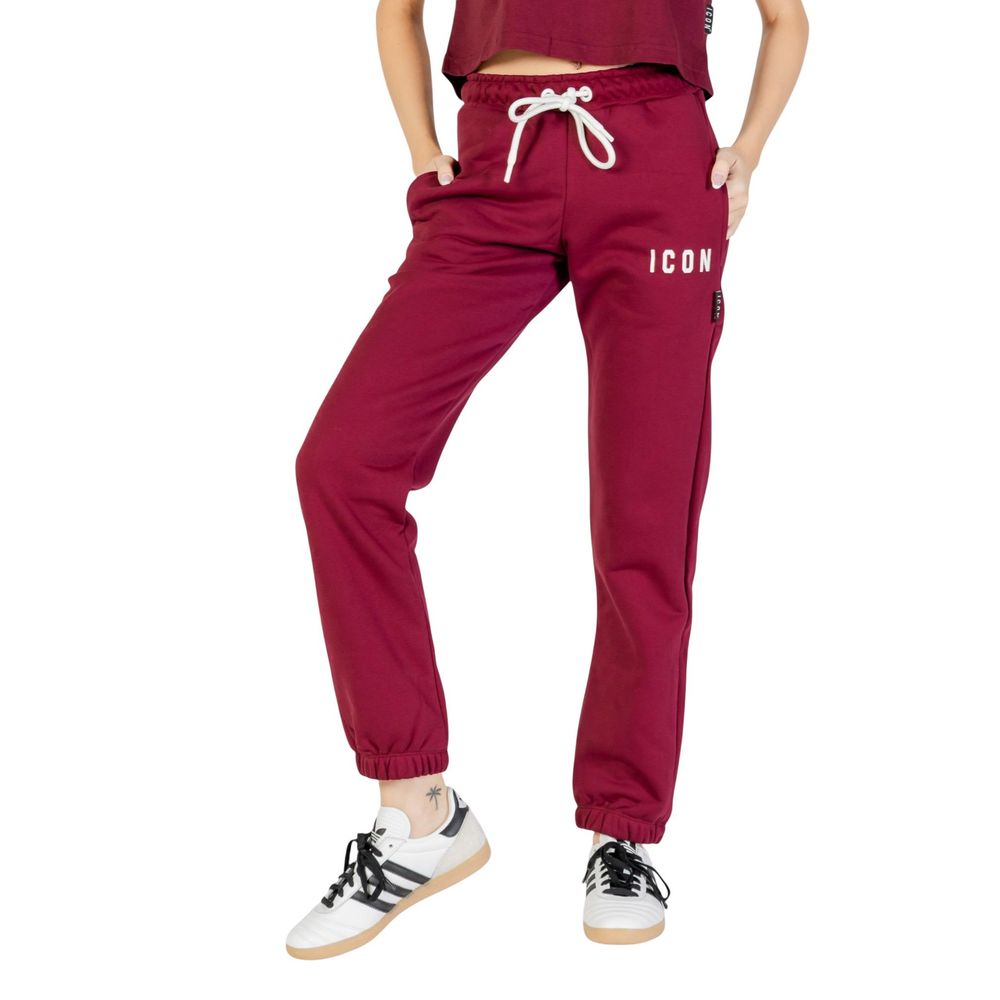 Icon Bordeaux Cotton Joggers