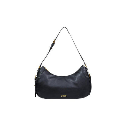 Liu Jo Black Mantua Faux Leather Hobo Bag