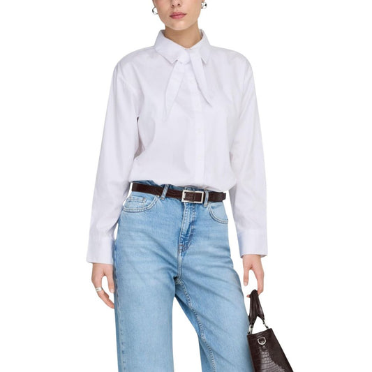 Jacqueline De Yong JDYWILLOW Loose L/S Bow Shirt Wvn