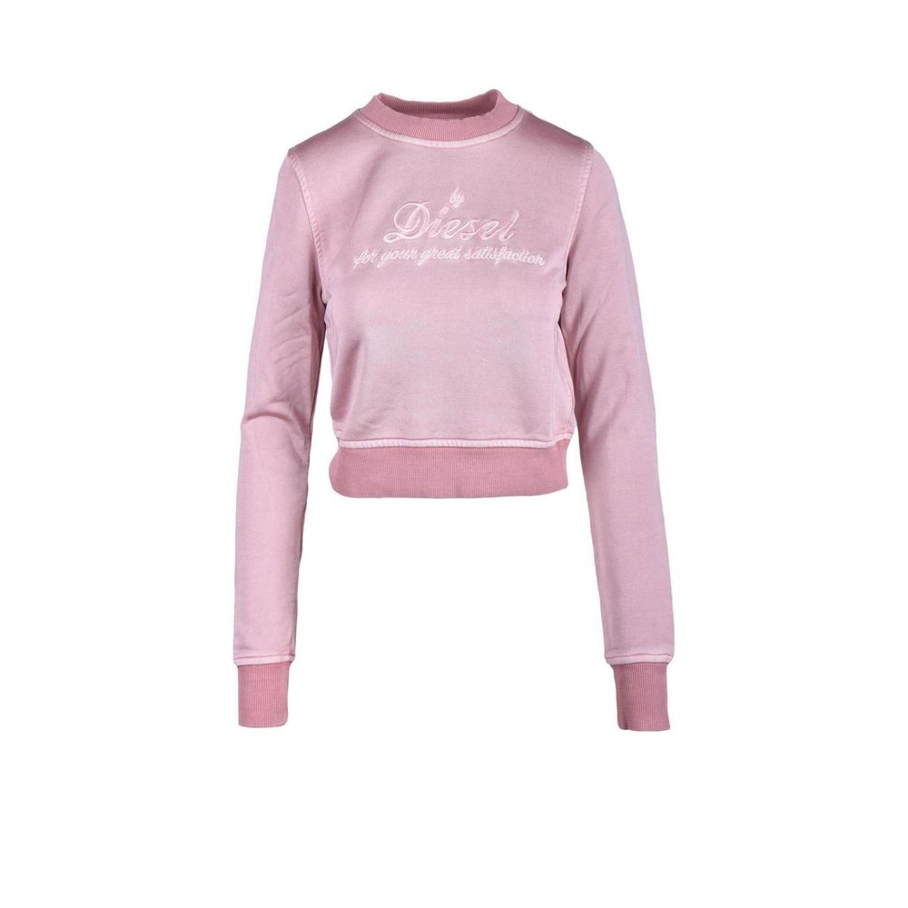 Diesel Pink Viscose Sweatshirt: Unleash Your Edge