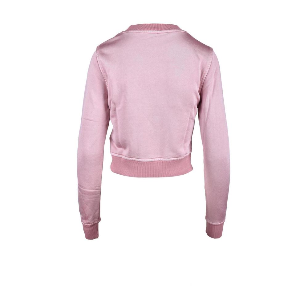 Diesel Pink Viscose Sweatshirt: Unleash Your Edge