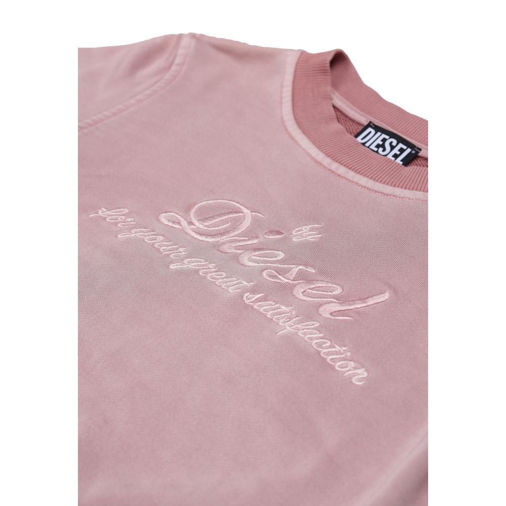 Diesel Pink Viscose Sweatshirt: Unleash Your Edge
