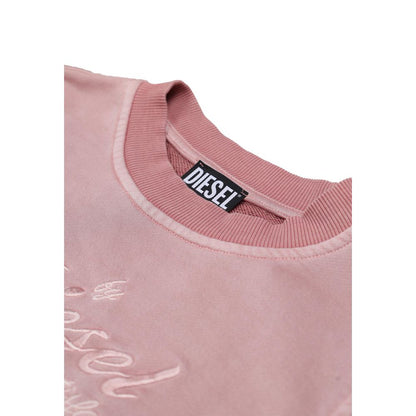 Diesel Pink Viscose Sweatshirt: Unleash Your Edge