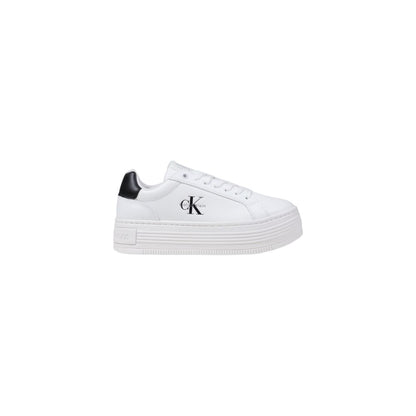 Calvin Klein Jeans White Leather Low Top Sneakers