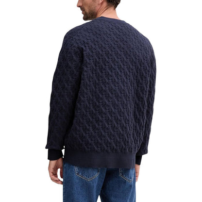 Calvin Klein Jeans Blue Cotton Sweatshirt