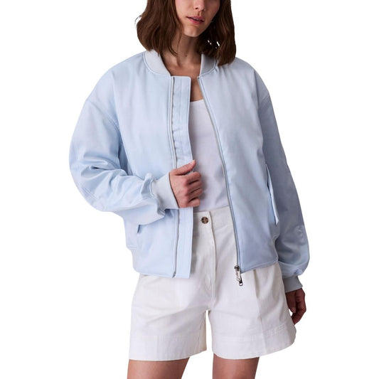 Calvin Klein Jeans Blue Recycled Polyester Bomber Jacket