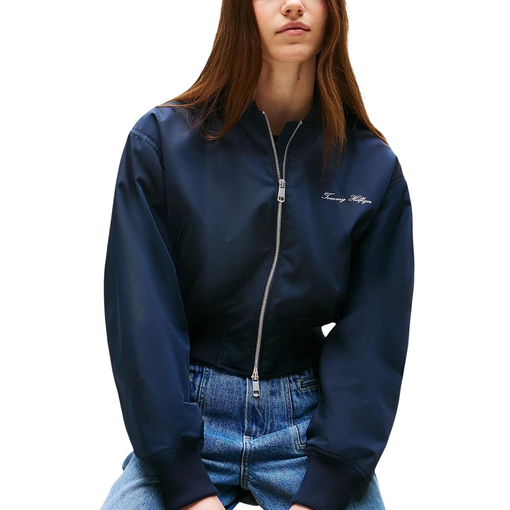 Tommy Hilfiger Blue Recycled Polyester Bomber Vest