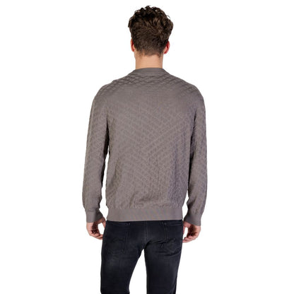 Armani Exchange Gray Polyamide Sweatshirt - Contemporary Sophistication