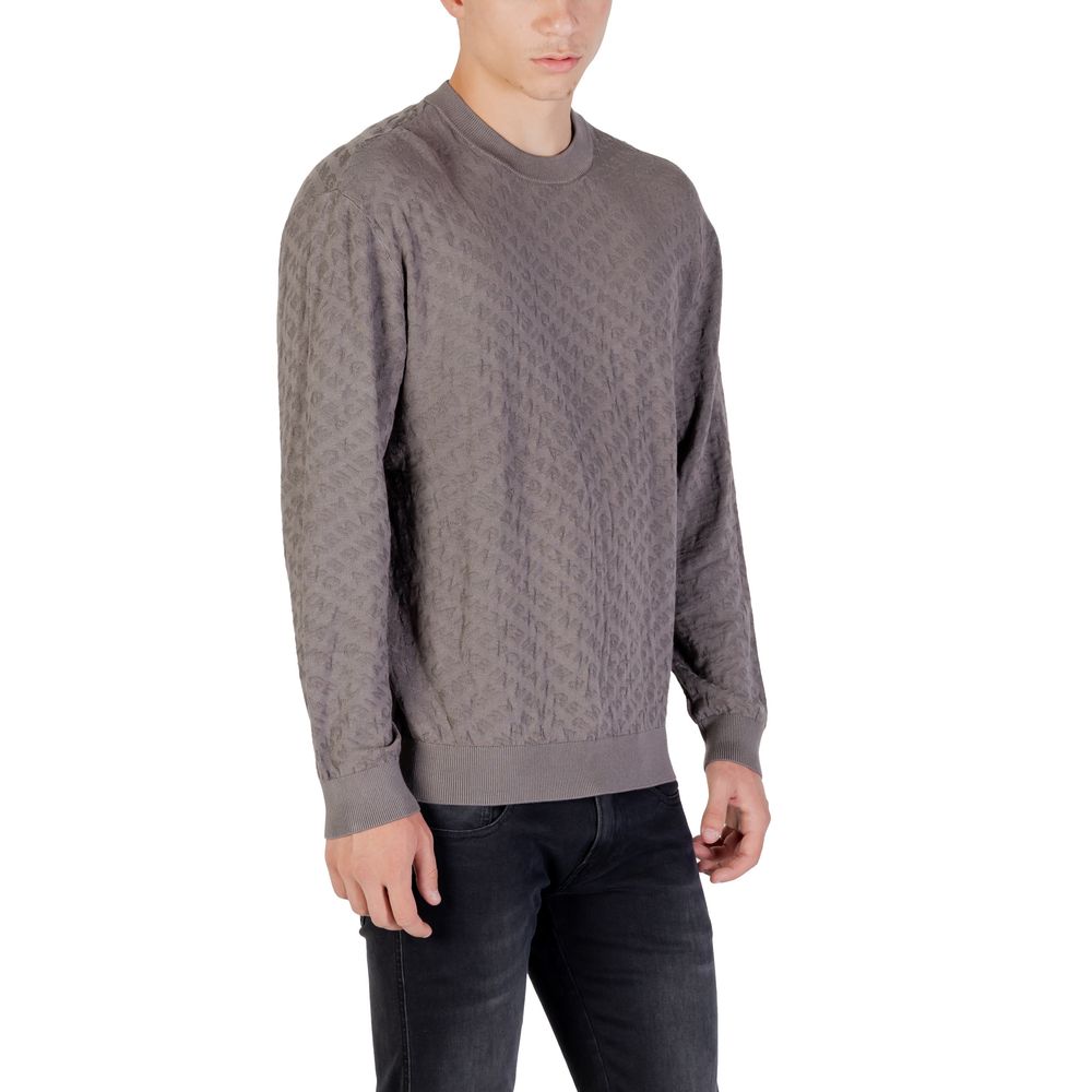 Armani Exchange Gray Polyamide Sweatshirt - Contemporary Sophistication