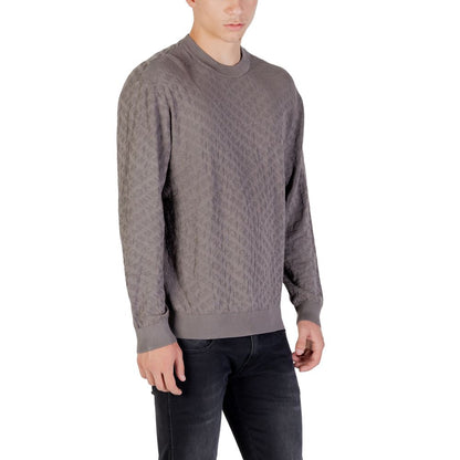 Armani Exchange Gray Polyamide Sweatshirt - Contemporary Sophistication